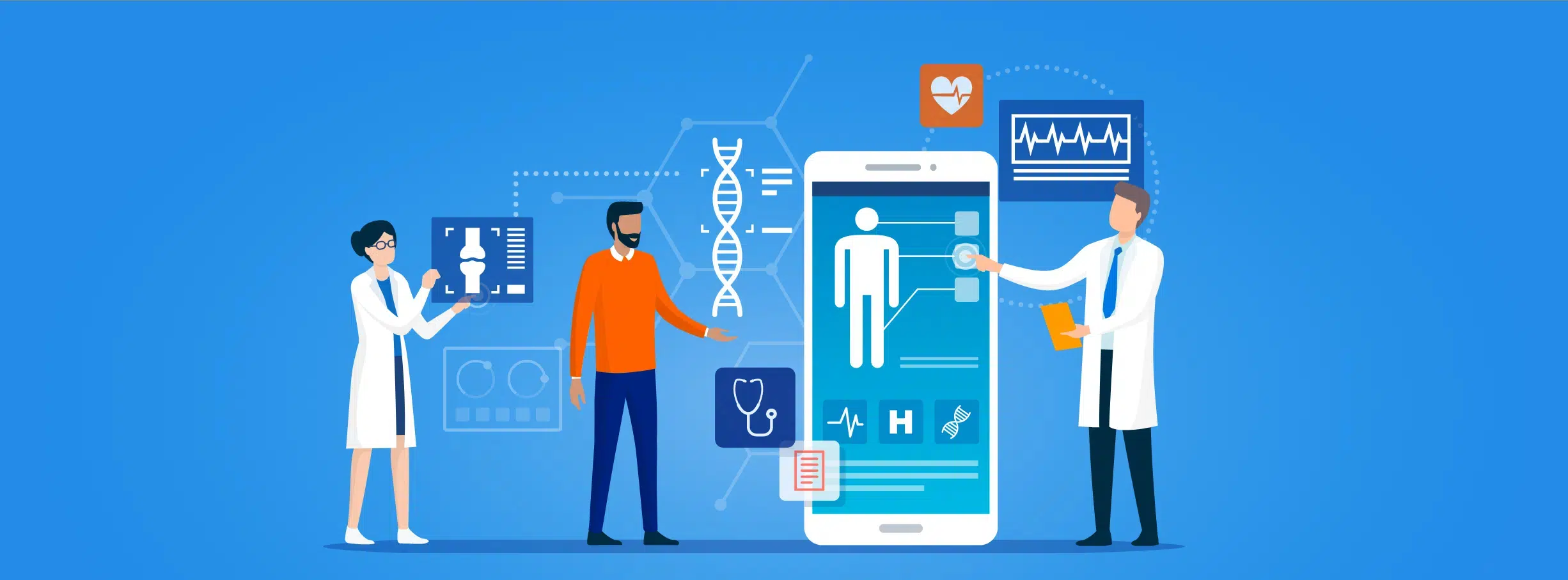 EHR-system-used-in-healthcare-organization-illustration1