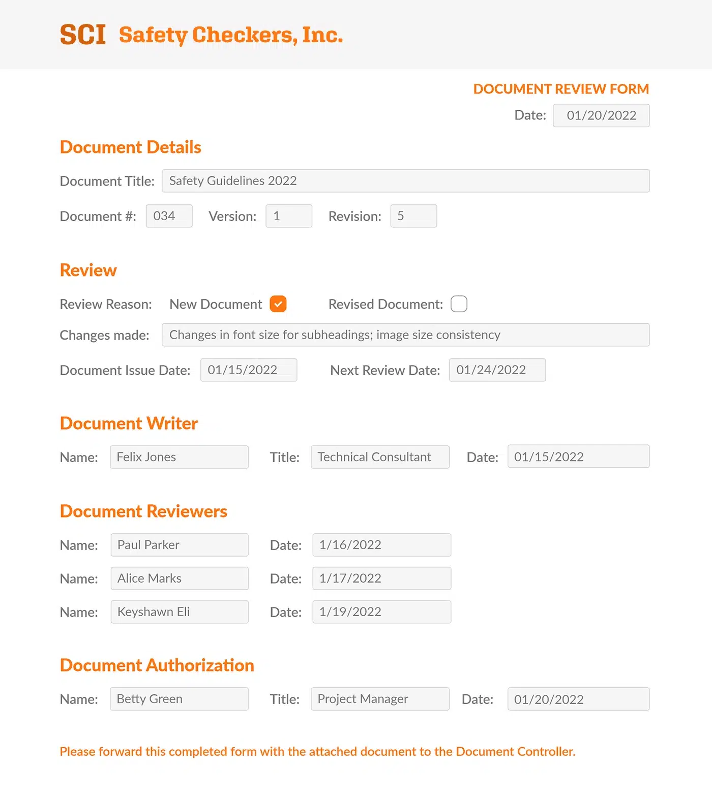 Document Approval