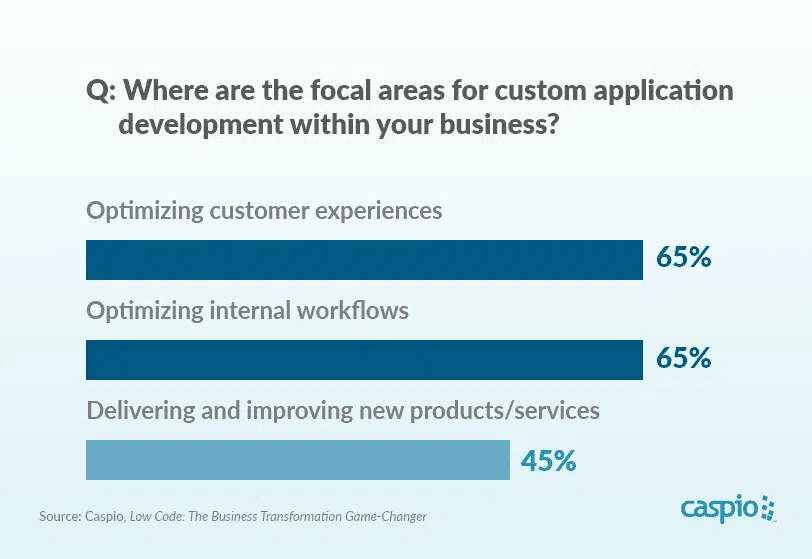 Focal areas for custom software development - Caspio