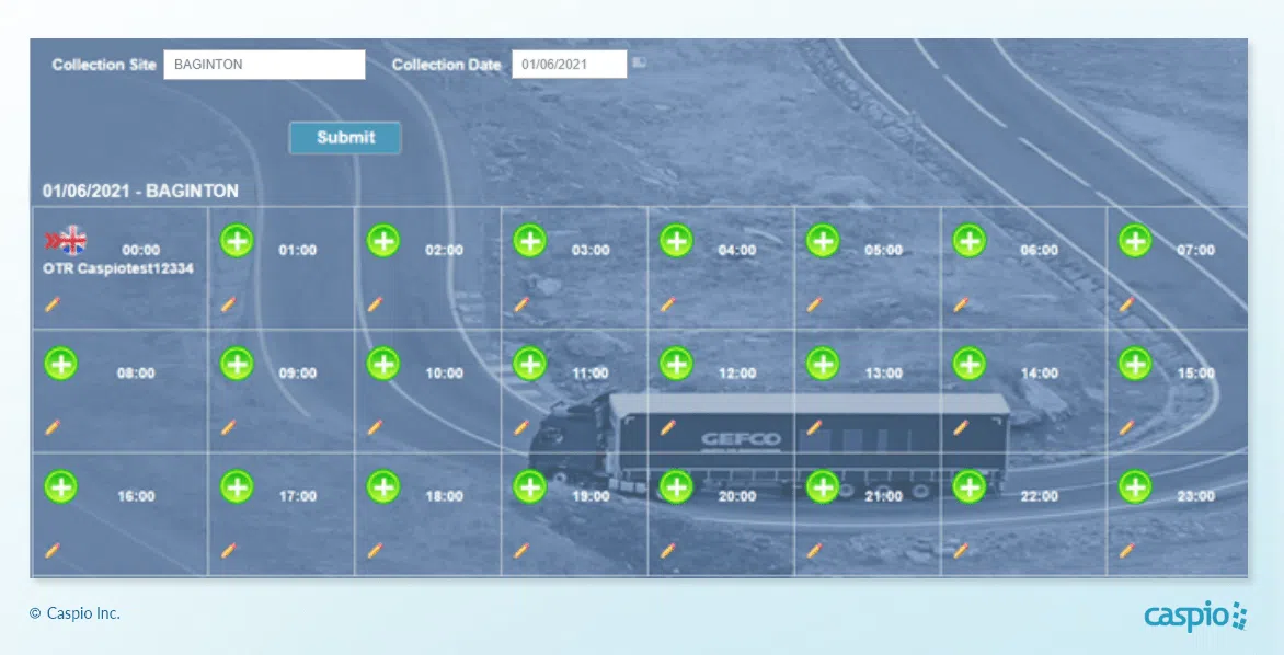 Caspio logistics management system built by GEFCO